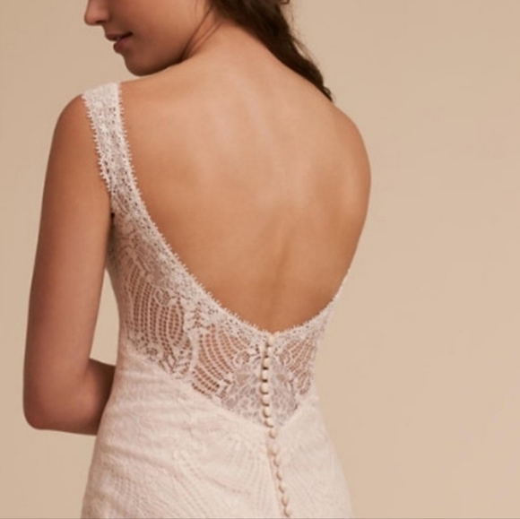 BHLDN Lace Wedding Dress - Picture 3 of 9
